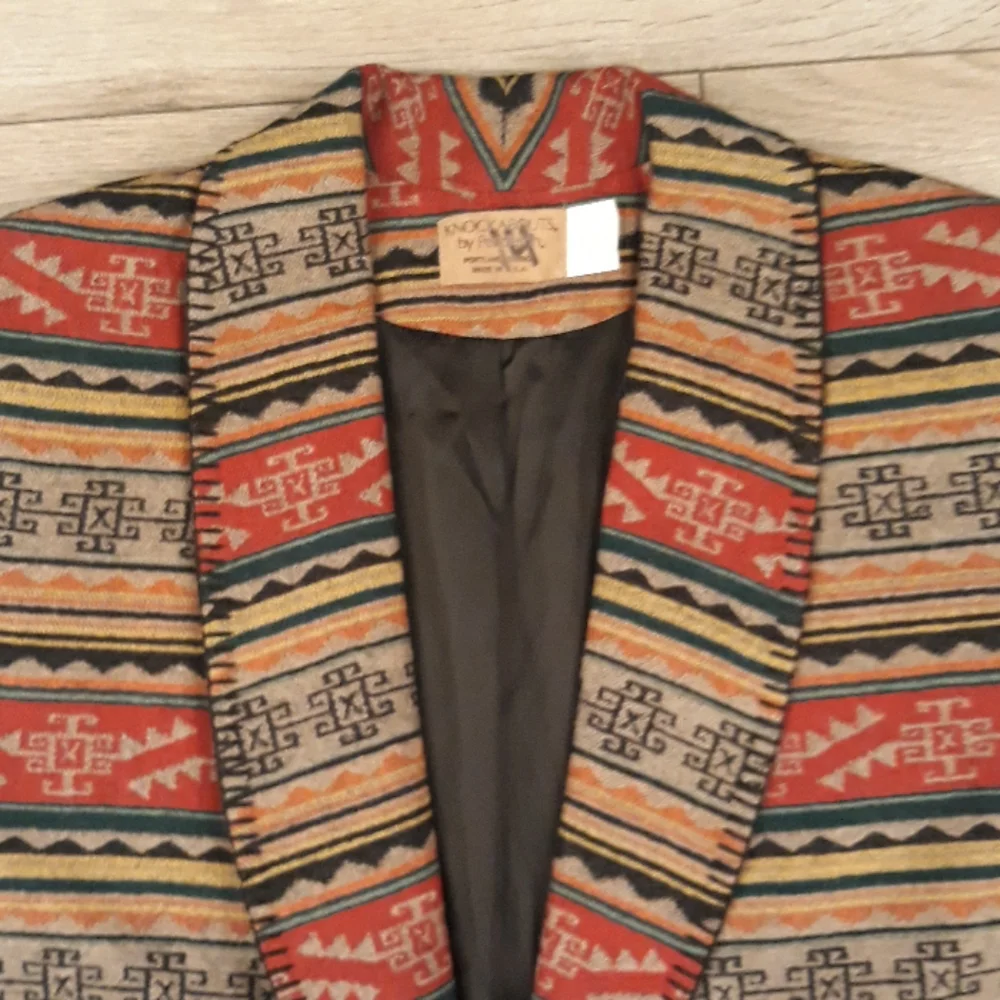 PENDLETON Knockabouts Aztec Tribal VTG Womens Sz 14 Blazer Coat‎ Jacket USA RARE